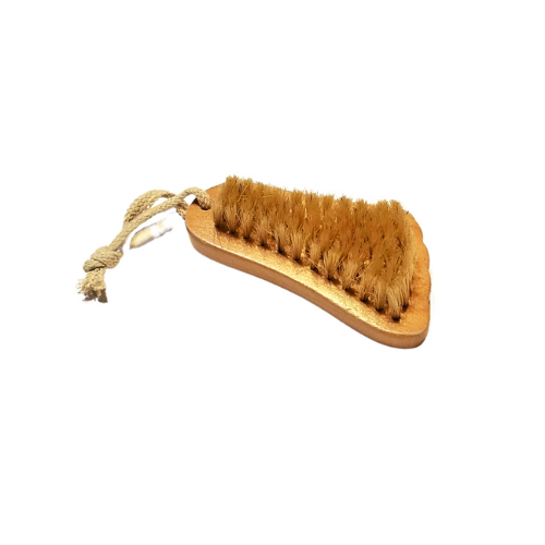 natural wood foot brush