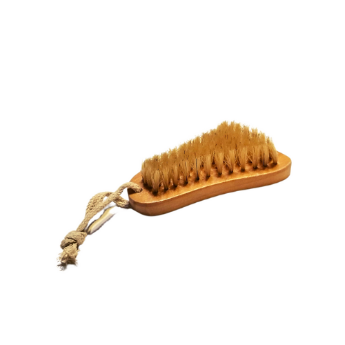 natural wood foot brush