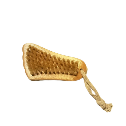 natural wood foot brush