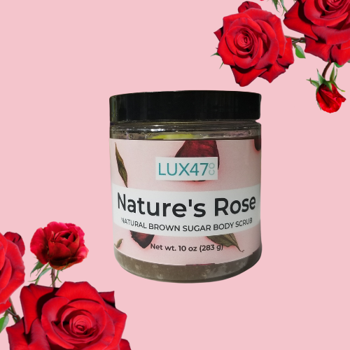 nature's rose brown sugar body scrub