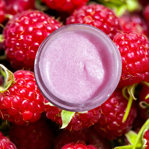 raspberry glaze lip scrub