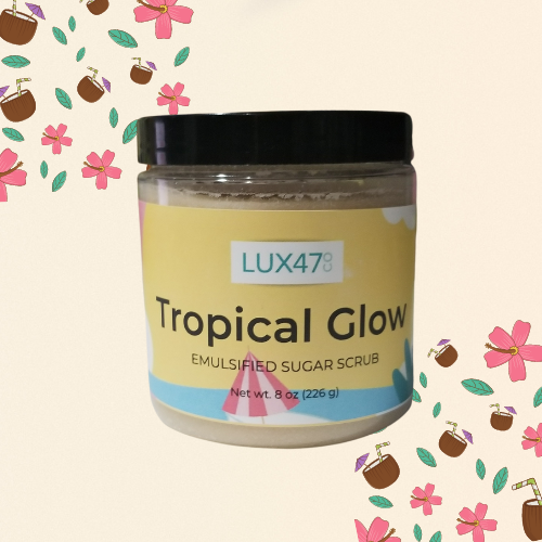 tropical glow sugar body scrub