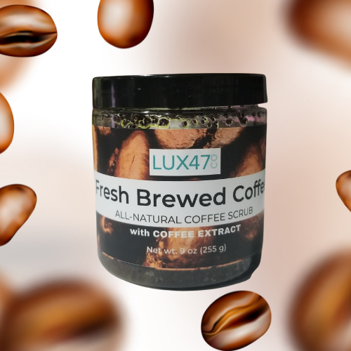 fresh brewed all-natural coffee scrub