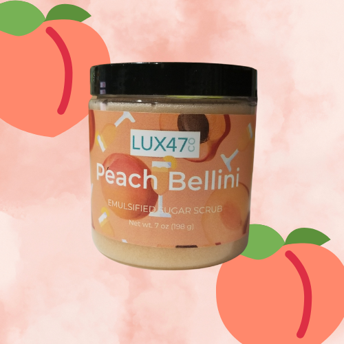 peach bellini sugar body scrub