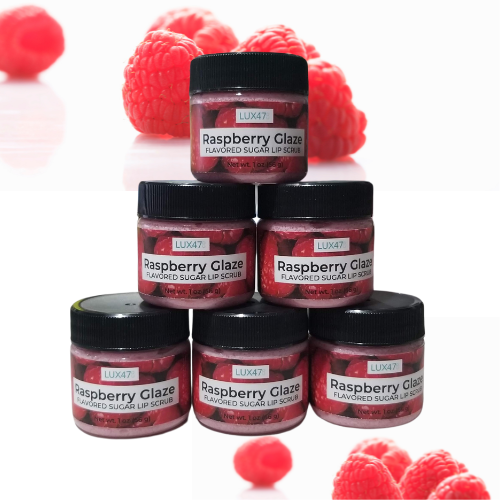 raspberry glaze lip scrub