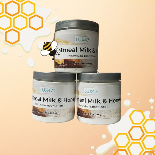 oatmeal milk and honey moisturizing body lotion