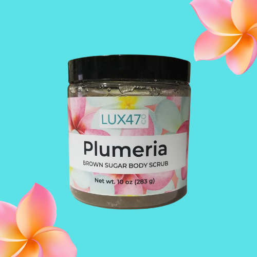 plumeria brown sugar body scrub