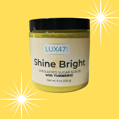 shine bright tumeric body scrub